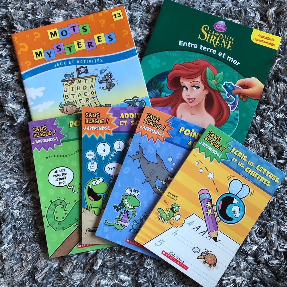 FRENCH ~ Set of 6 Activity Books